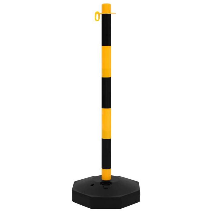 Set stâlp semnalizare trafic, cu lanț din plastic de 10 m - WALTI WALTI