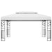 Pavilion cu acoperiș dublu & șiruri de lumini LED, alb, 3x4 m - WALTI WALTI