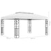 Pavilion cu acoperiș dublu & șiruri de lumini LED, alb, 3x4 m - WALTI WALTI