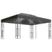 Pavilion cu acoperiș dublu&șiruri de lumini LED,antracit, 3x4 m - WALTI WALTI