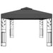 Pavilion cu acoperiș dublu&șiruri de lumini LED,antracit, 3x4 m - WALTI WALTI