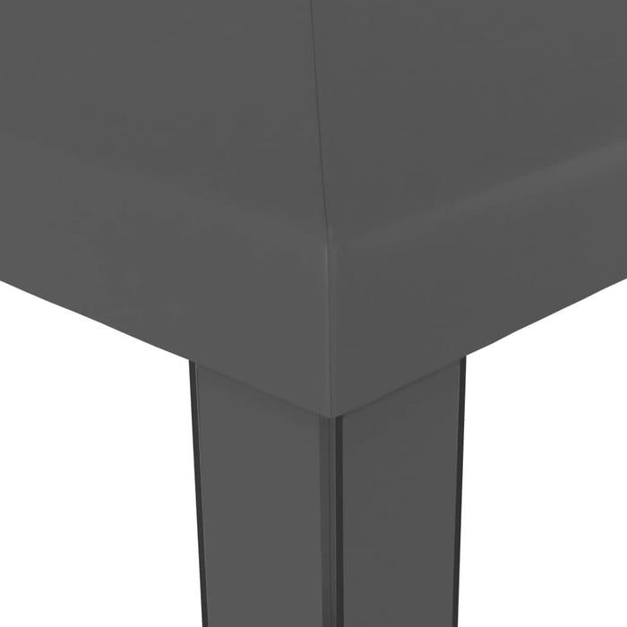 Pavilion cu acoperiș dublu & lumini LED, antracit, 3x3 m - WALTI WALTI
