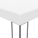 Pavilion de grădină cu șiruri de lumini LED, alb, 3x3 m - WALTI WALTI