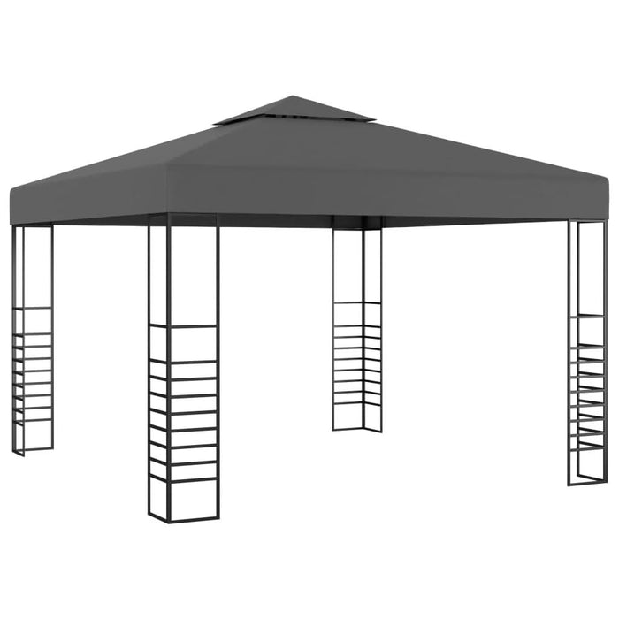 Pavilion de grădină cu șiruri de lumini LED, antracit, 3x3 m - WALTI WALTI