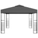 Pavilion de grădină cu șiruri de lumini LED, antracit, 3x3 m - WALTI WALTI