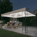 Pavilion cu șir de lumini LED, alb, 4x3x2,7 m - WALTI WALTI