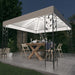 Pavilion cu șiruri de lumini LED, alb, 3x3m - WALTI WALTI