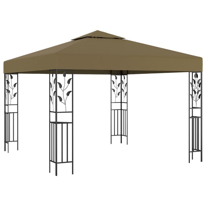 Pavilion cu șiruri de lumini LED, gri taupe, 3x3m, - WALTI WALTI