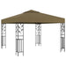 Pavilion cu șiruri de lumini LED, gri taupe, 3x3m, - WALTI WALTI