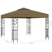 Pavilion cu șiruri de lumini LED, gri taupe, 3x3m, - WALTI WALTI