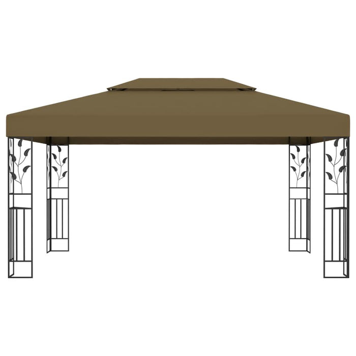 Pavilion cu acoperiș dublu & lumini LED, gri taupe, 3x4m - WALTI WALTI