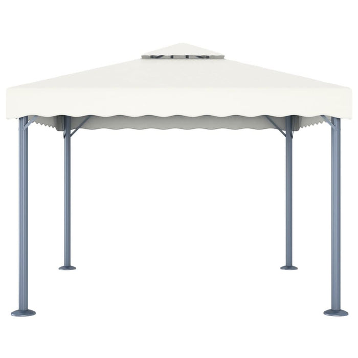 Pavilion cu șiruri de lumini LED, crem, 300x300 cm, aluminiu - WALTI WALTI