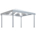 Pavilion cu șiruri lumini LED, crem, 400x300 cm, aluminiu - WALTI WALTI