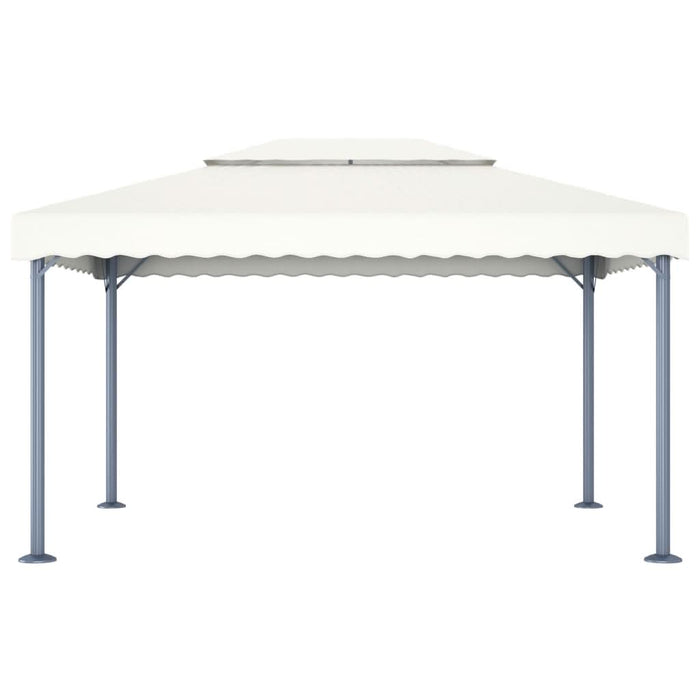 Pavilion cu șiruri lumini LED, crem, 400x300 cm, aluminiu - WALTI WALTI