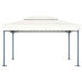 Pavilion cu șiruri lumini LED, crem, 400x300 cm, aluminiu - WALTI WALTI