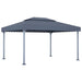 Pavilion cu perdele& lumini LED,antracit,400x300cm aluminiu - WALTI WALTI
