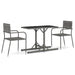Set mobilier de grădină, 3 piese, gri - WALTI WALTI