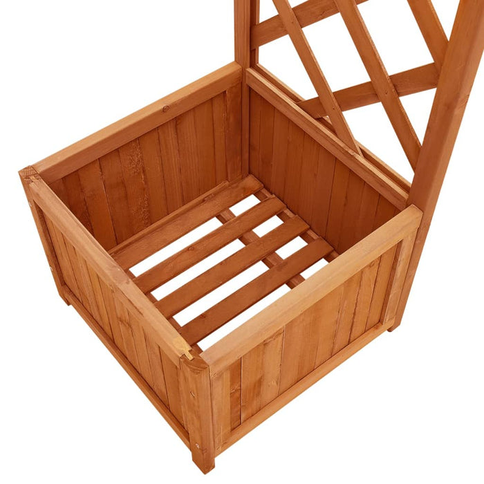 Pergolă de grădină cu jardinieră, lemn masiv de brad - WALTI WALTI