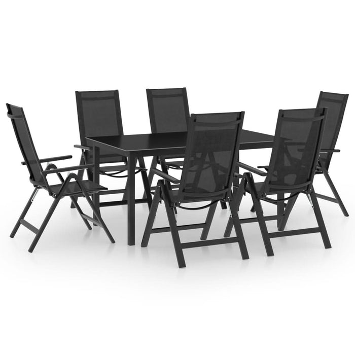 Set mobilier de grădină, 7 piese, antracit, aluminiu - WALTI WALTI