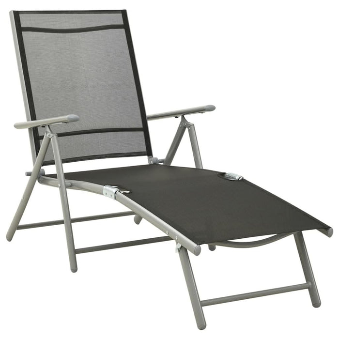 Set mobilier de grădină, 9 piese, negru și argintiu - WALTI WALTI