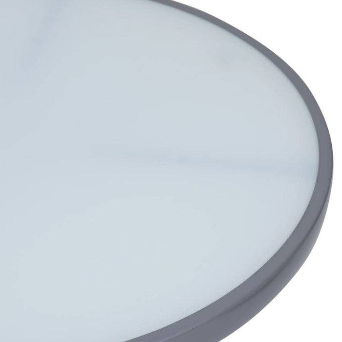 Set mobilier bistro, 3 piese, argintiu, aluminiu și textilenă - WALTI WALTI