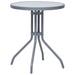 Set mobilier bistro, 3 piese, argintiu, aluminiu și textilenă - WALTI WALTI