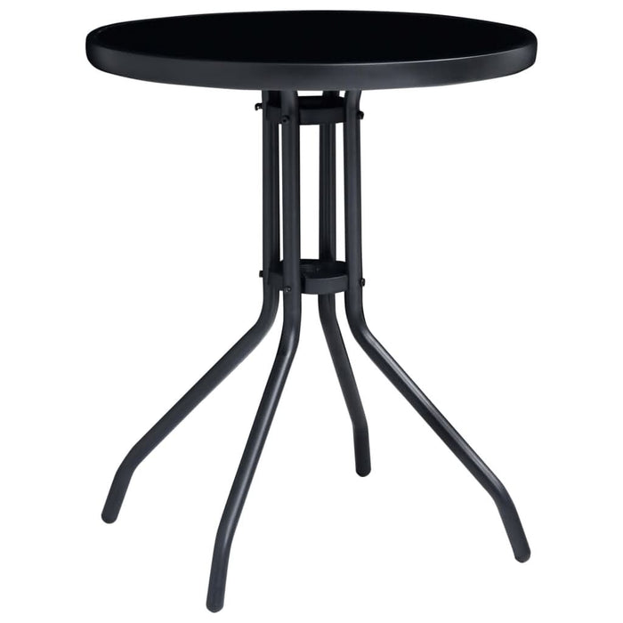 Set mobilier bistro, 3 piese, negru și antracit - WALTI WALTI