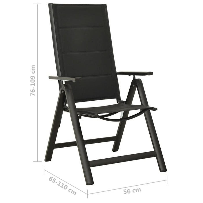Set mobilier bistro, 3 piese, negru și antracit - WALTI WALTI