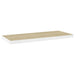 Rafturi perete suspendate 2 buc. stejar/alb 80x23,5x3,8 cm, MDF - WALTI WALTI