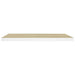 Rafturi perete suspendate 2 buc. stejar/alb 80x23,5x3,8 cm, MDF - WALTI WALTI