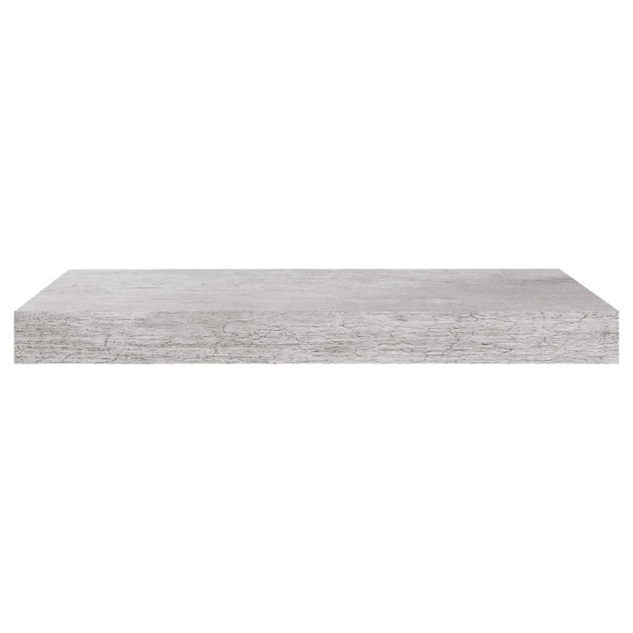 Raft de perete suspendat, gri beton, 50x23x3,8 cm, MDF - WALTI WALTI