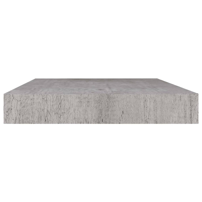 Raft de perete suspendat, gri beton, 50x23x3,8 cm, MDF - WALTI WALTI