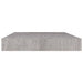 Raft de perete suspendat, gri beton, 50x23x3,8 cm, MDF - WALTI WALTI