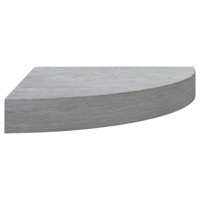 Rafturi de colț de perete, 4 buc., gri beton, 25x25x3,8 cm, MDF - WALTI WALTI