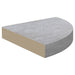 Rafturi de colț de perete, 4 buc., gri beton, 25x25x3,8 cm, MDF - WALTI WALTI