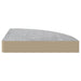 Rafturi de colț de perete, 4 buc., gri beton, 25x25x3,8 cm, MDF - WALTI WALTI