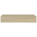 Dulapuri de perete cu sertare 2 buc. stejar 60x23,5x10 cm MDF - WALTI WALTI