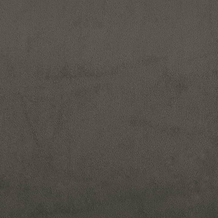 Scaun de relaxare cu taburet, gri închis, catifea - WALTI WALTI