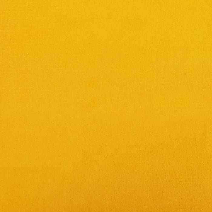 Scaun balansoar cu taburet, galben muștar, catifea - WALTI WALTI