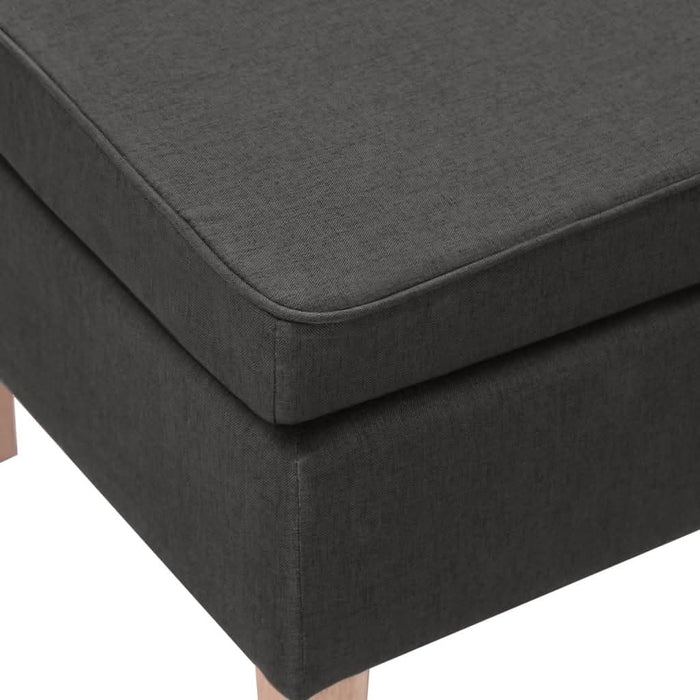 Scaun cu picioare din lemn, gri închis, material textil - WALTI WALTI