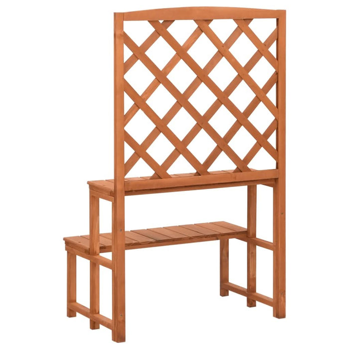 Suport plante cu spalier, 70x42x115 cm, lemn masiv de brad - WALTI WALTI
