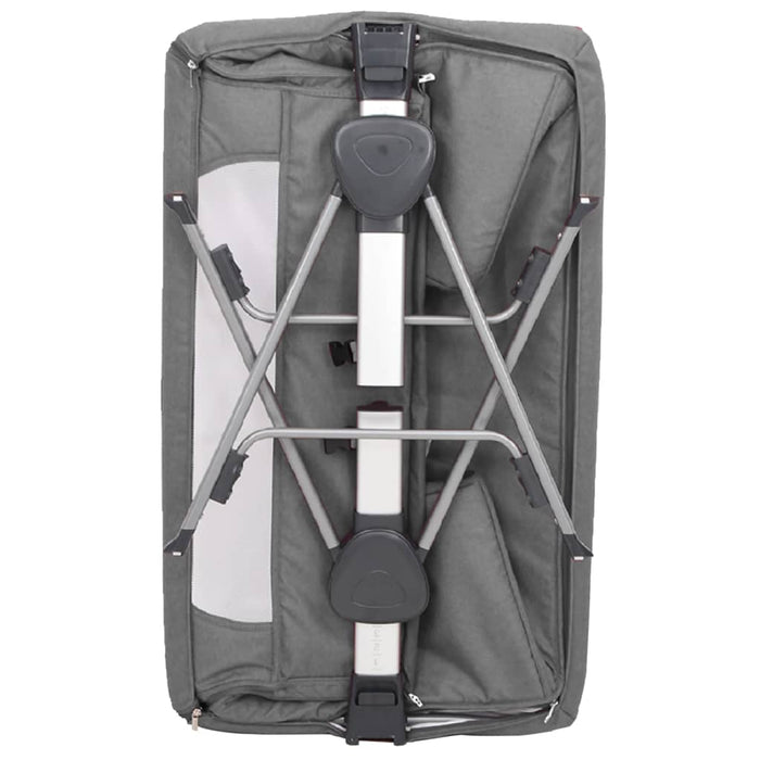 Pat pentru copii cu saltea, gri închis, pânză textil - WALTI WALTI