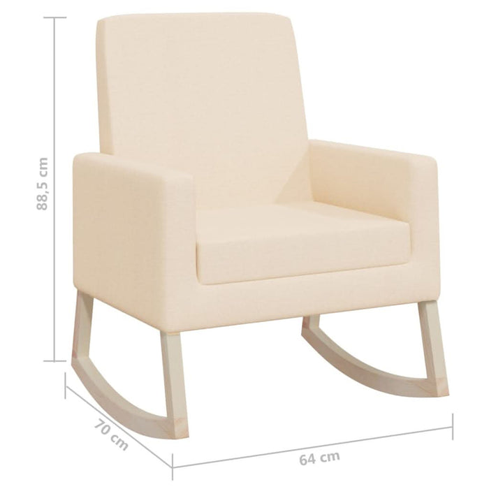 Scaun balansoar, crem, material textil - WALTI WALTI