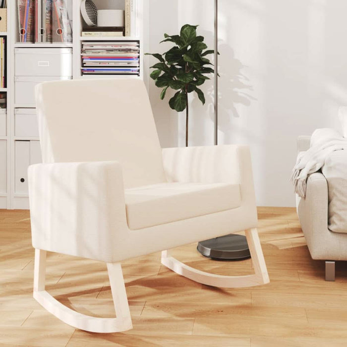 Scaun balansoar, crem, material textil - WALTI WALTI