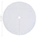 Covor fustă brad Crăciun cu șosetă alb 122 cm blană artificială - WALTI WALTI