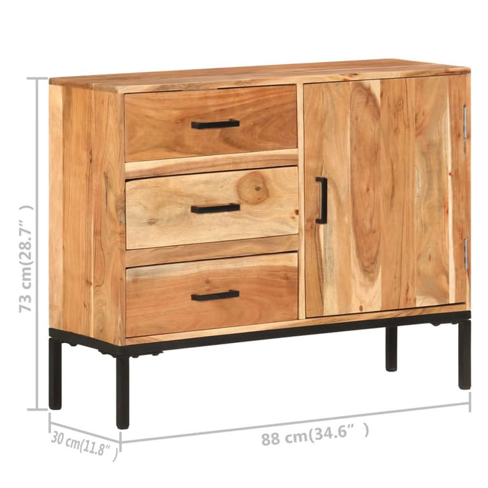 Servantă, 88x30x73 cm, lemn masiv de acacia - WALTI WALTI