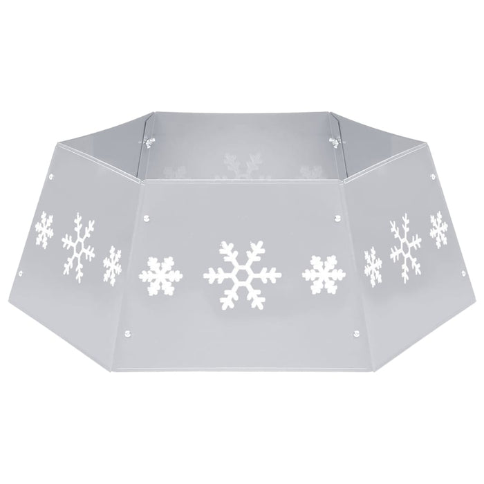 Fustă brad de Crăciun, argintiu și alb, Ø68x25 cm - WALTI WALTI