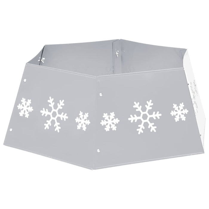 Fustă brad de Crăciun, argintiu și alb, Ø68x25 cm - WALTI WALTI