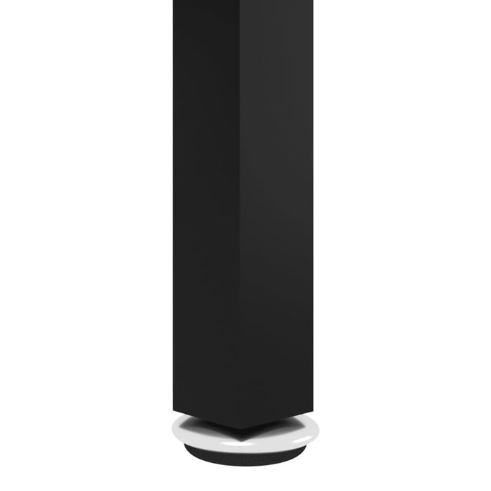 Masă de ceai, negru și transparent,70 cm, sticlă securizată - WALTI WALTI