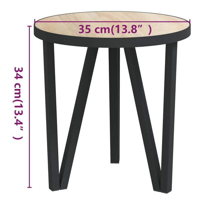 Masă de ceai, stejar Sonoma, Ø35 cm, MDF - WALTI WALTI